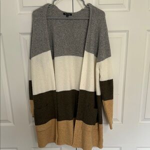 NWOT Pink Clover Open Front Cardigan